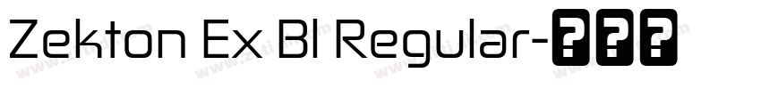 Zekton Ex Bl Regular字体转换
